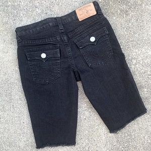 True Religion Cut Off Bermuda Shorts 0/2